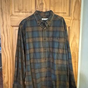 Plaid Button-Up Shirt